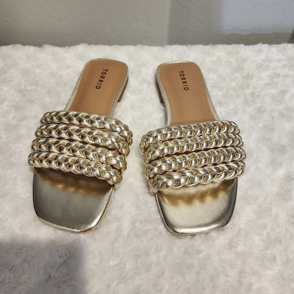 Torrid Gold Chain Detail Women's Slides